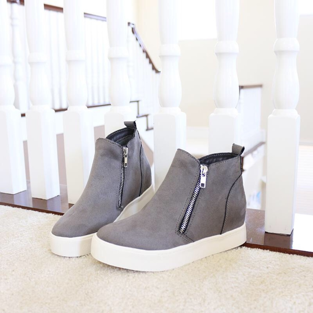 taylor gray wedge sneakers